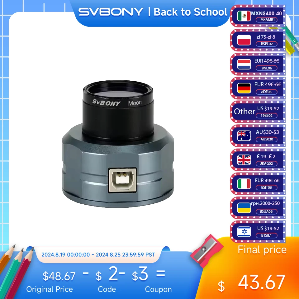 Svbony Camera SVBONY SV105 Telescope Camera Planetary