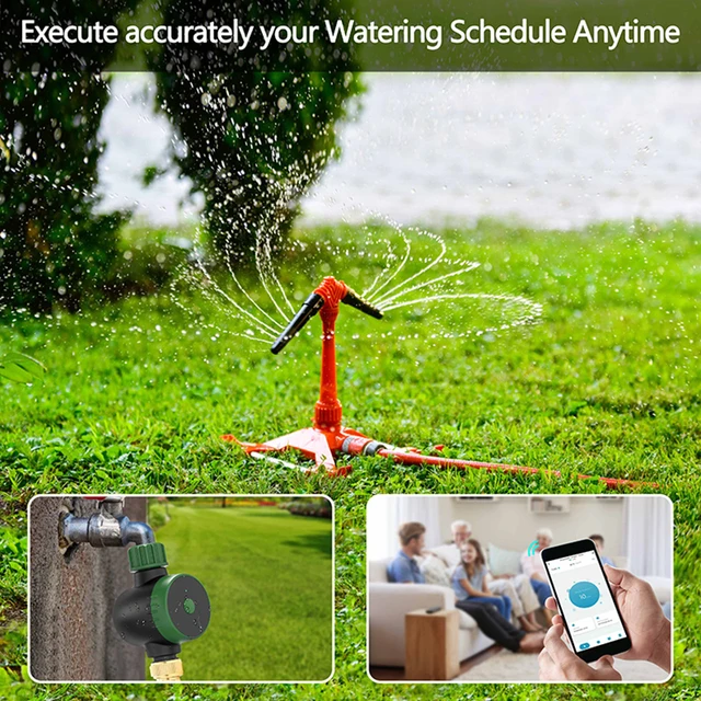 Tuya Smart Hose Faucet Watering Timer, with Wi-Fi Hub, Compatible with Alexa, Smart Life 4