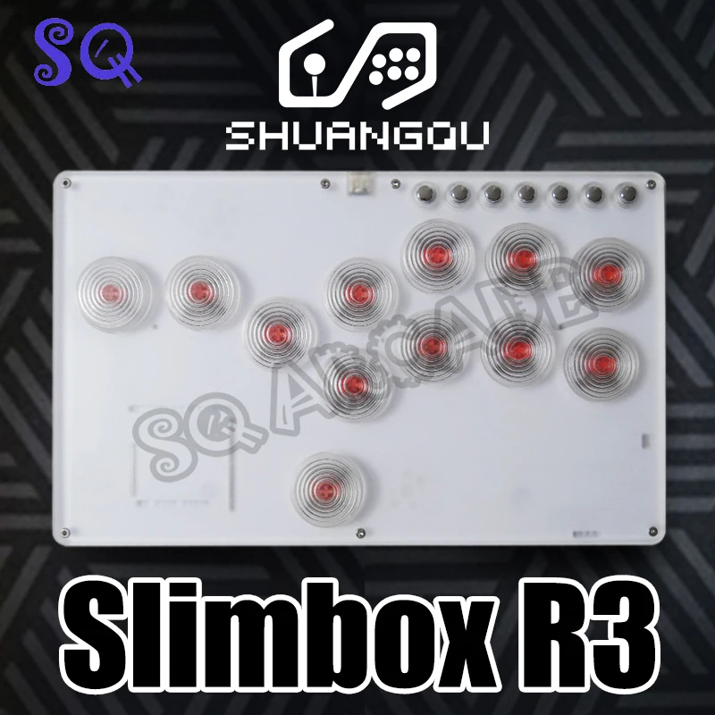 SQ Arcade Joystick Slimbox R3 Fight Stick Fighting Game Controller All Button Mini Hitbox Style Game Console For PC/PS4/NS new mini bartop arcade 9 inch ips arcade joystick game console 64gb 3000 games stick gaming video gamepad 1024 600 resolution