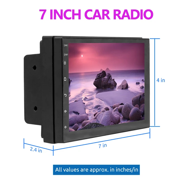 ESSGOO 2 din Carplay Autoradio Bluetooth écran tactile 10.25 pouces  autoradio MP5 lecteur multimédia universel Mirrorlink caméra