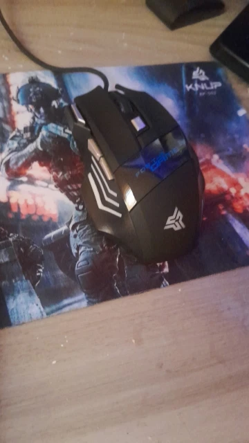 Mouse gamer para jogo computador 3200dpi com LED laser X7 USB Botões Profissional photo review