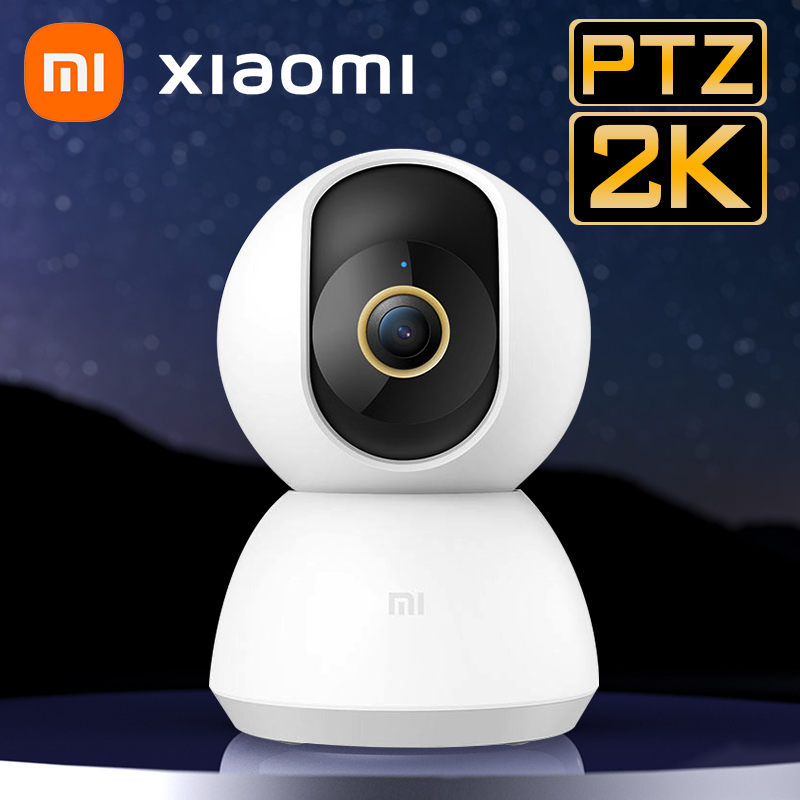 Xiaomi 360Â° Smart Home Security Camera Mi PTZ 2K Webcam 1296P 3 Megapixel AI Human Detection Night Vision Webcam Work With Mijia