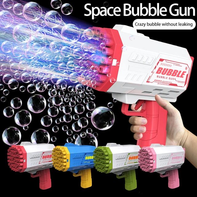 40 Hole Children's Bubble Gun Continuously Bubbles Outdoor Birthday Wedding (Excluding Bubble Liquid and Battery)
