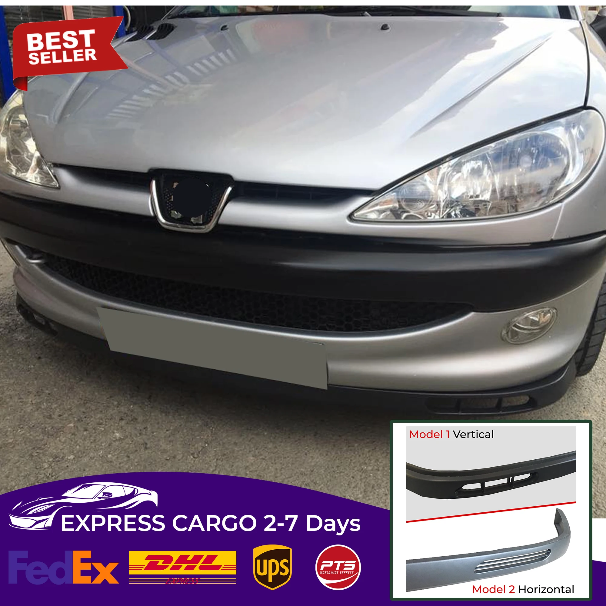 For Peugeot 106 - Lag Style Front Bumper Euro Spoiler Lip Universal -  AliExpress