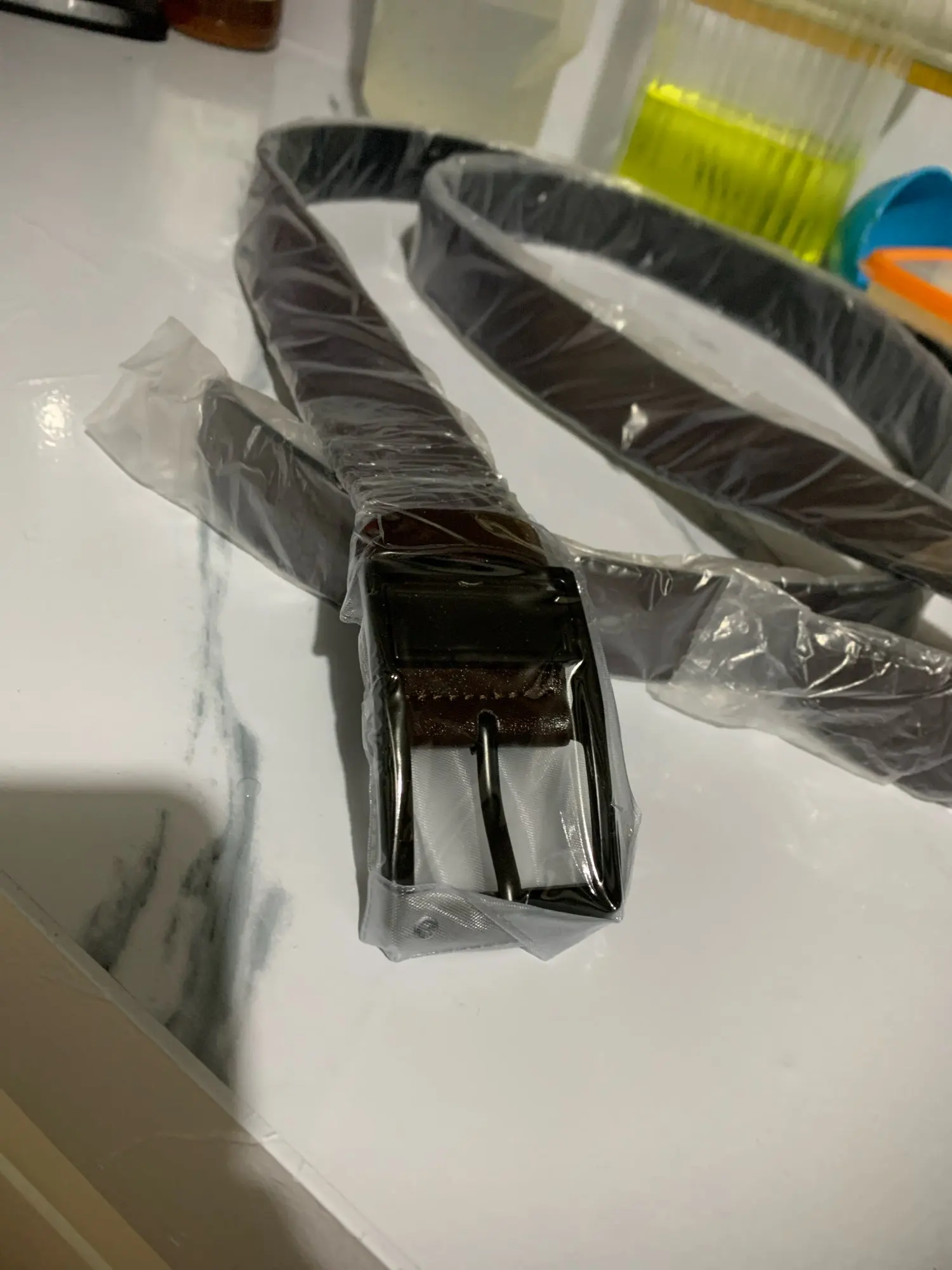 MIDNIGHT SOVEREIGN™ – Black Buckle Genuine Leather Belt photo review