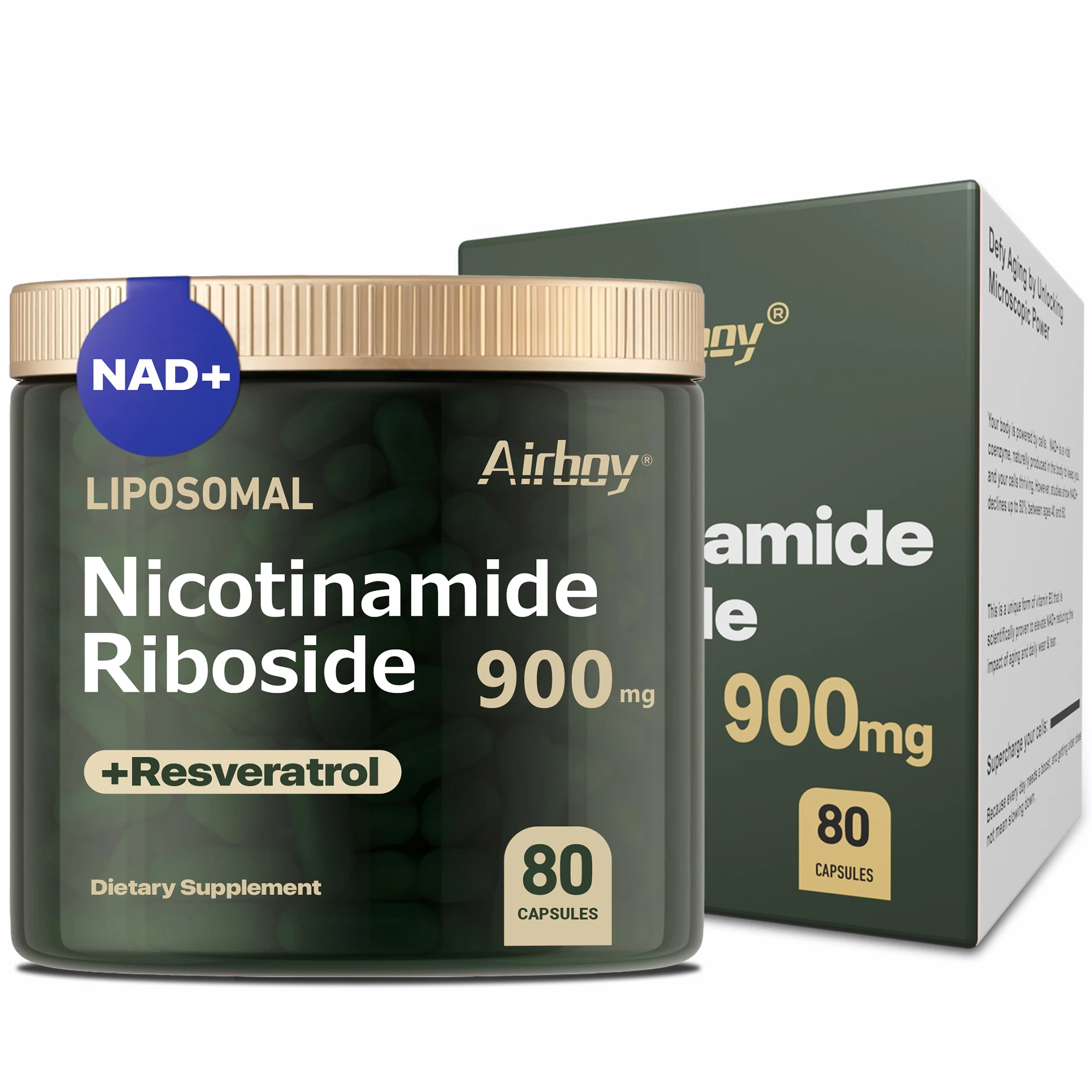 NAD Supplement Liposomal Nicotinamide Nucleoside Resveratrol
