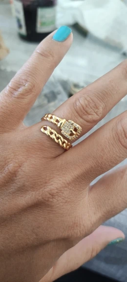 Fashion Gold Color Stainless Steel Rings photo review