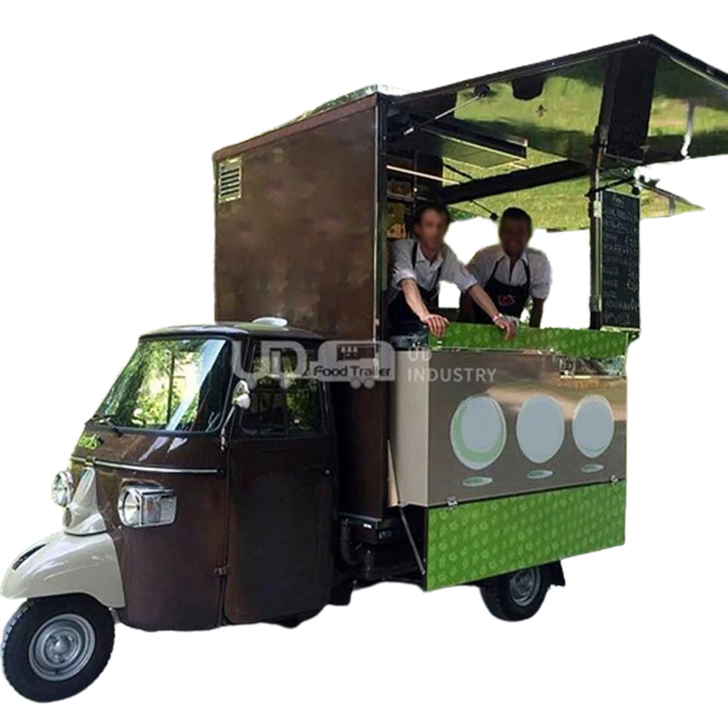 Nuovo Carrello Elettrico Per Tè E Caffè Supporto Di Alta Qualità Piaggio Ape Usato Camion Fast Food In Vendita Catering Food Truck