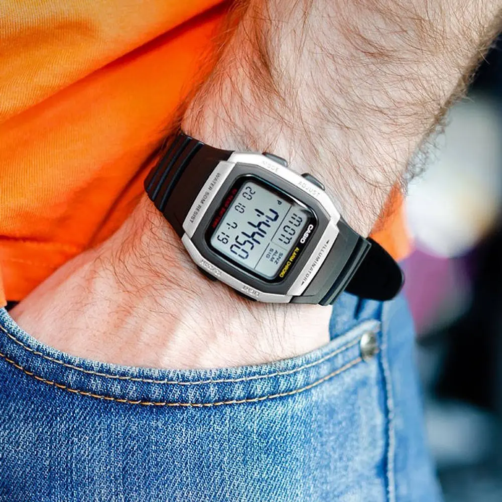 Casio Digital Watch W-96h-1av Multiple Alarm 10 Years Battery Chronometer 50m Water Resist Casio W-96h-1av Digital Men's Watch Multiple Alarm 10 Years Battery Stopwatch Water Resist - Quartz Wristwatches - AliExpress