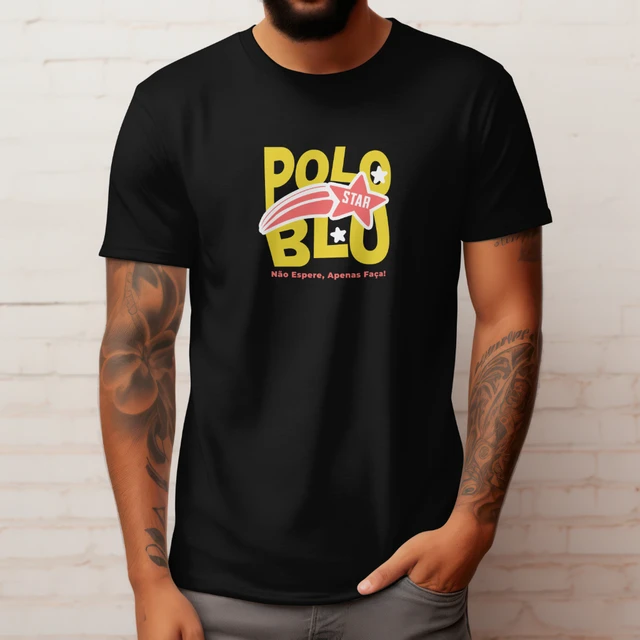 Camiseta Masculina Casual Polo Blu Star Conforto e Estilo do P ao G1