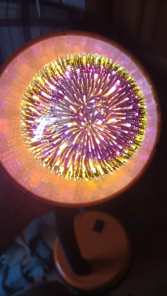 3D Colorful LED fireworks Light Bulb photo review