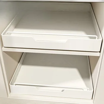 2 pezzi portaoggetti da cucina con guide scorrevoli estraibili tipo cassetto da cucina vassoio portaoggetti scatola di spezie scaffale portaoggetti armadi organizzatore 1