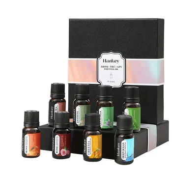 Fruity Essential Oil Set  8x0.34oz Essential Oils  Aromatherapy Diffuser Essential Oil Gift Set Orange  Freesia  Peppermint 1
