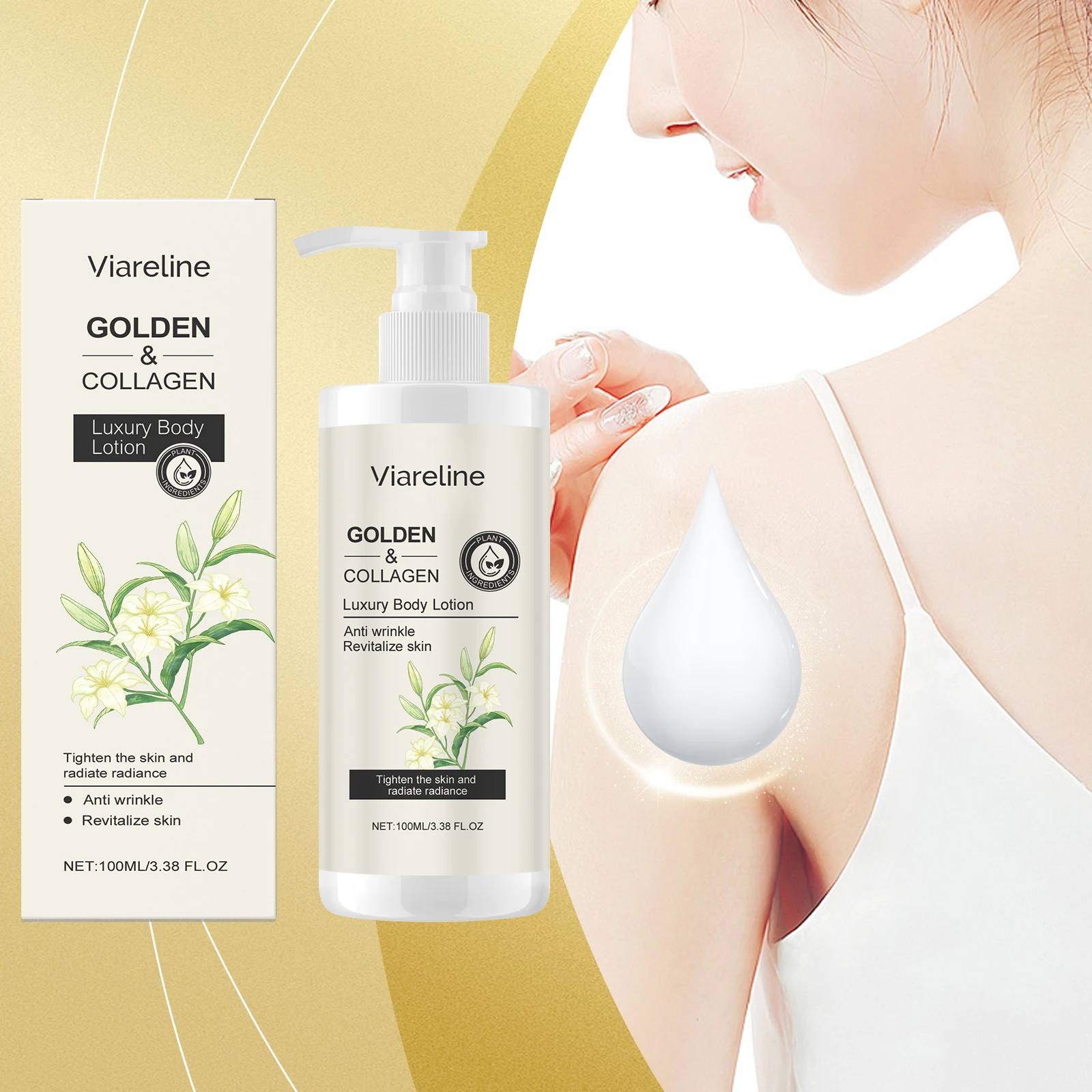 Viareline Collagen Body Cream: Relieves Dryness, Roughness, and Itching