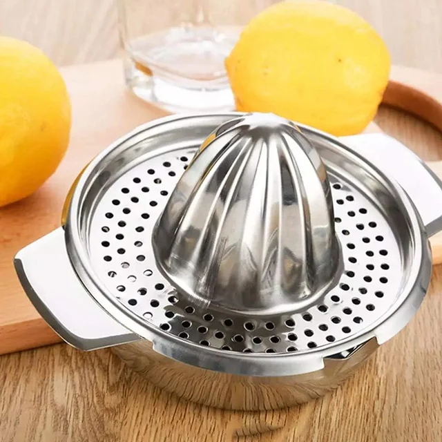 Mini stainless steel manual lemon juicer, orange extruder, fruit press, household juicer, suitable for a variety of citrus fruit