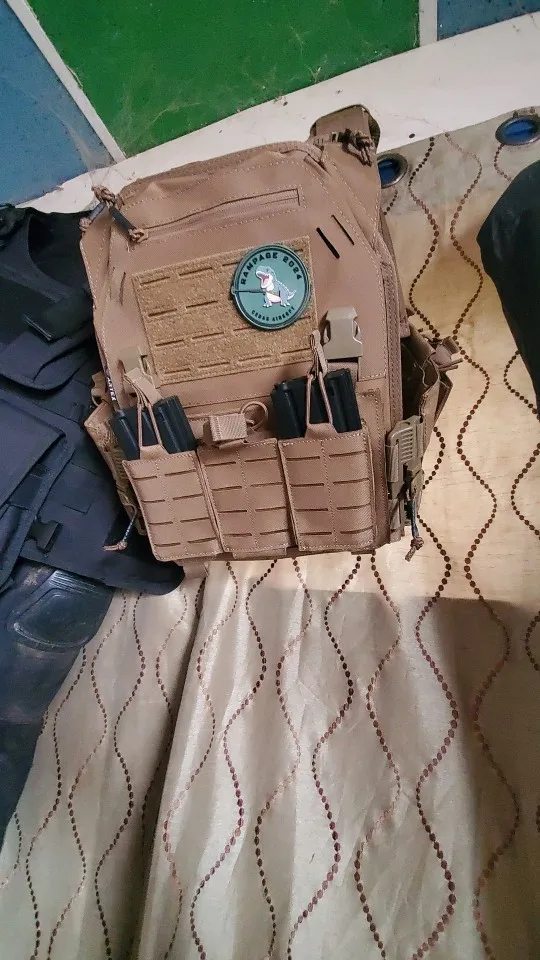 Ranger Green Plate Carrier Tactico Vest With Quick Release Security Molle Chaleco Tactico Bandolier Laser Cut Vest