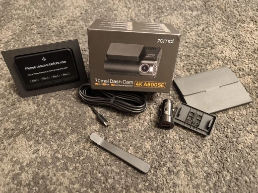 70mai Dash Cam 4K A800SE UHD Support Dual-Channel 24H Parking HDR