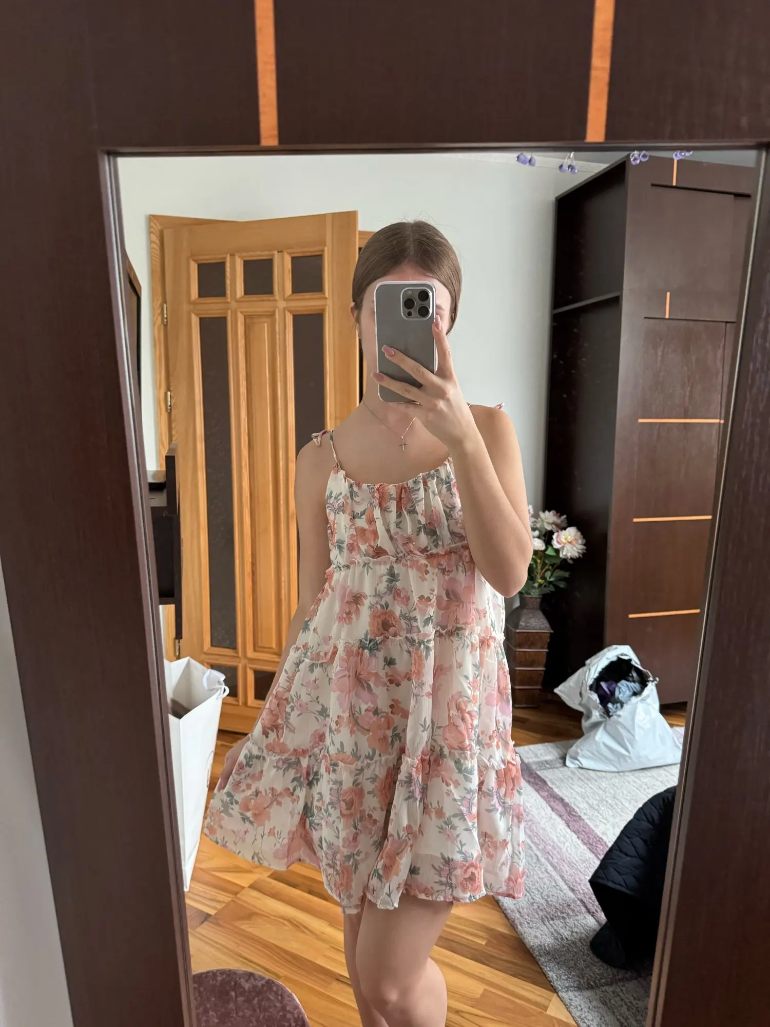 Women's Floral Spaghetti Strap Summer Dress photo review