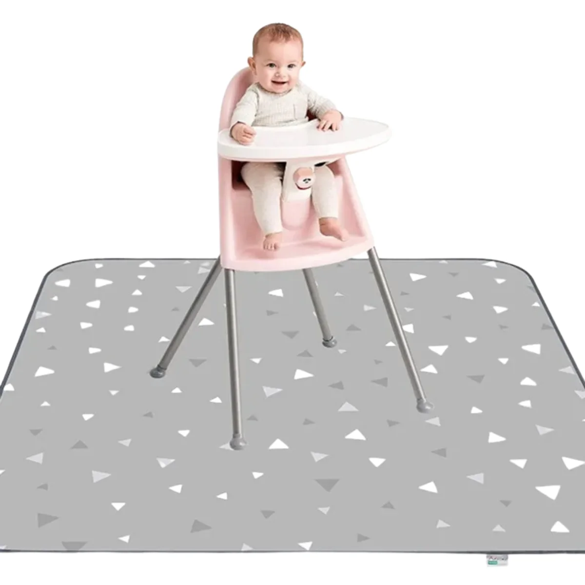 Tapete Protector de Piso para Comedor de Bebé Impermeable y Lavable