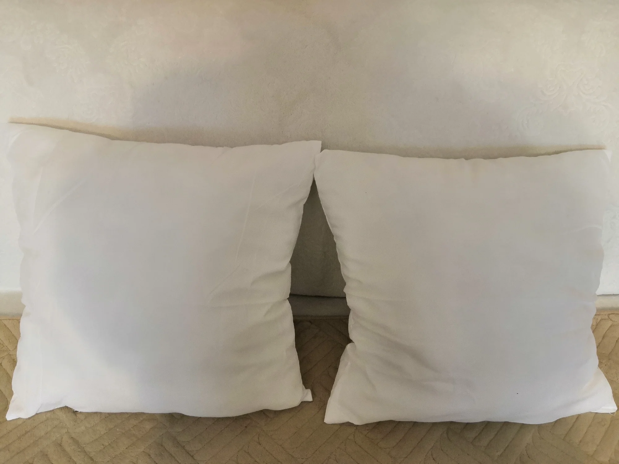 White Square Cushion Filler Insert for Throw Pillows Shams Cotton