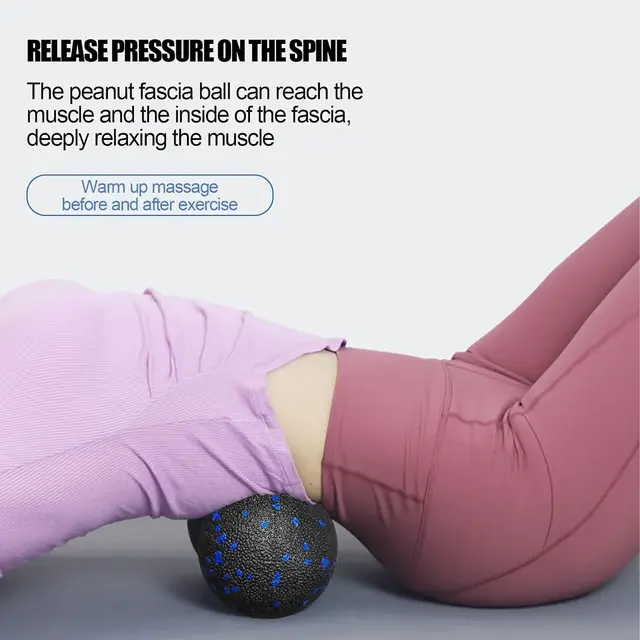 Fitness Massage Ball Set Peanut + Single Mobility Ball for Myofascial Physical Therapy Deep Tissue Massage 4
