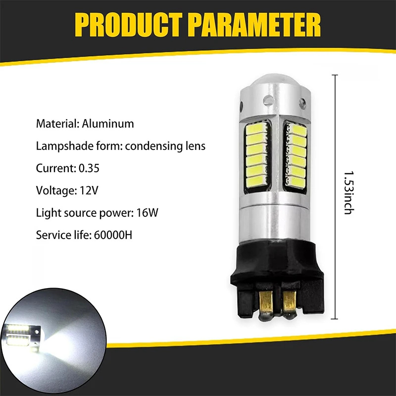 2pcs Canbus PW24W PWY24W LED Bulbs 3014 LED 30SMD DRL Fog Lamps For Audi BMW Vol