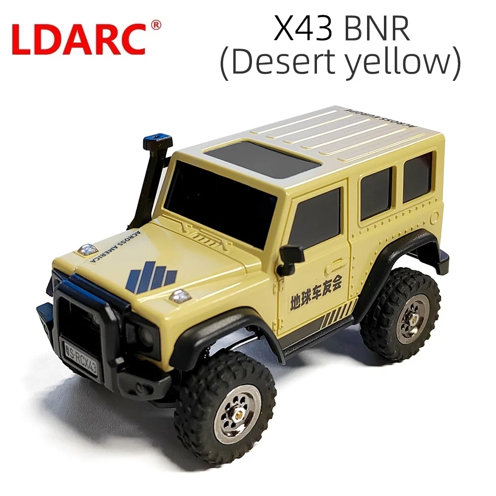 LDARC X43 RTR ミニクローラー　デザートイエロー LDARC 1:43 Scale Mini RC Crawler RTR RC Rock Truck Hobby