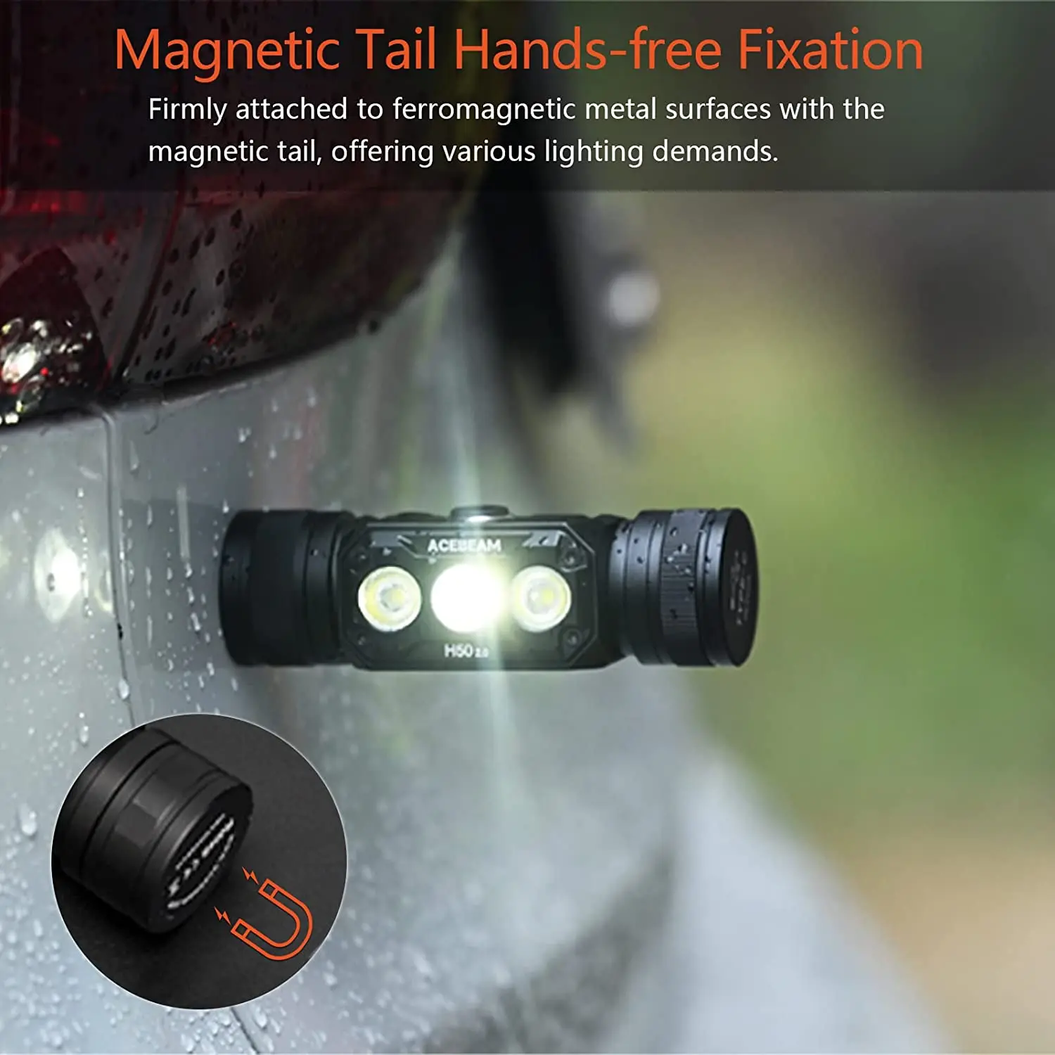エースビーム　ACEBEAM H50 2.0 LED ヘッドライト　5000K Rechargeable Headlamp|Acebeam® Official Store |High-Powered
