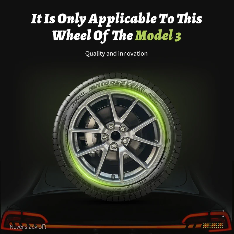 Wheel Hub Covers 4PCS For Tesla Model 3 18 Inch Arachnid Rim Hubcaps Car Protection