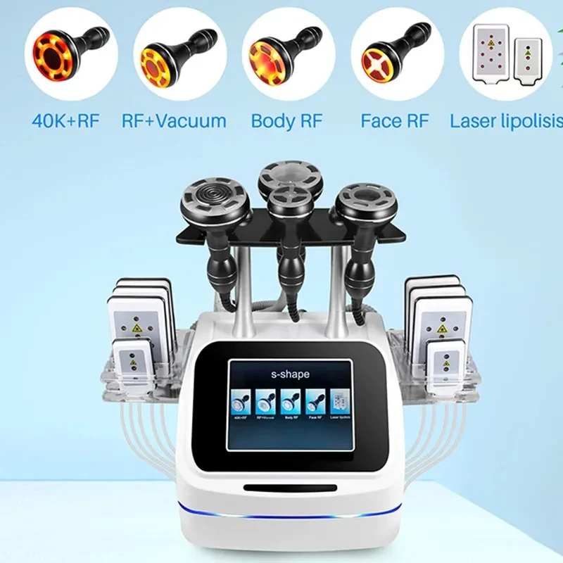 

40K Ultrasonic Cavitation Vacuum Radio Frequency Laser 8 Pads Lipo Laser Slimming Machine Fat Loss Body Shaping Sharon Spa