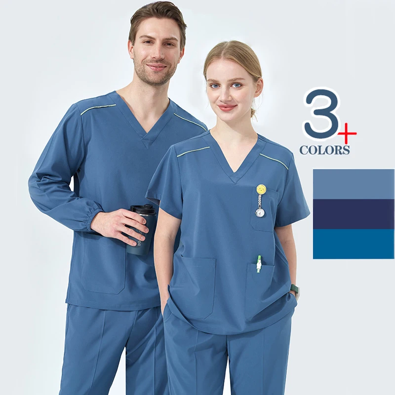 QuickDrySportMedicalScrubSetAnesthesiologistNurseUniforms