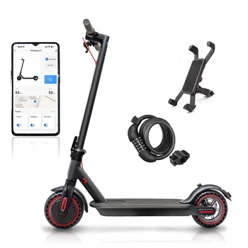 Scooter elettrico pieghevole da 350 W in lega di alluminio 8,5 "pneumatico 36 V 10,4 Ah batteria al litio con app monopattino per adulti Escooter