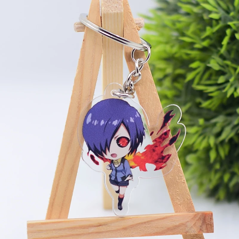 Tokyo Anime Keychain Arcylic Cartoon Figures Keyrings Kids Gift Key Chain Accessories