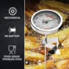 KT Thermo-Deep Fry Candy Thermometer with Stainless Steel Dial, Meat Cooking Thermometer, 12 "Probe, 2.5" 2
