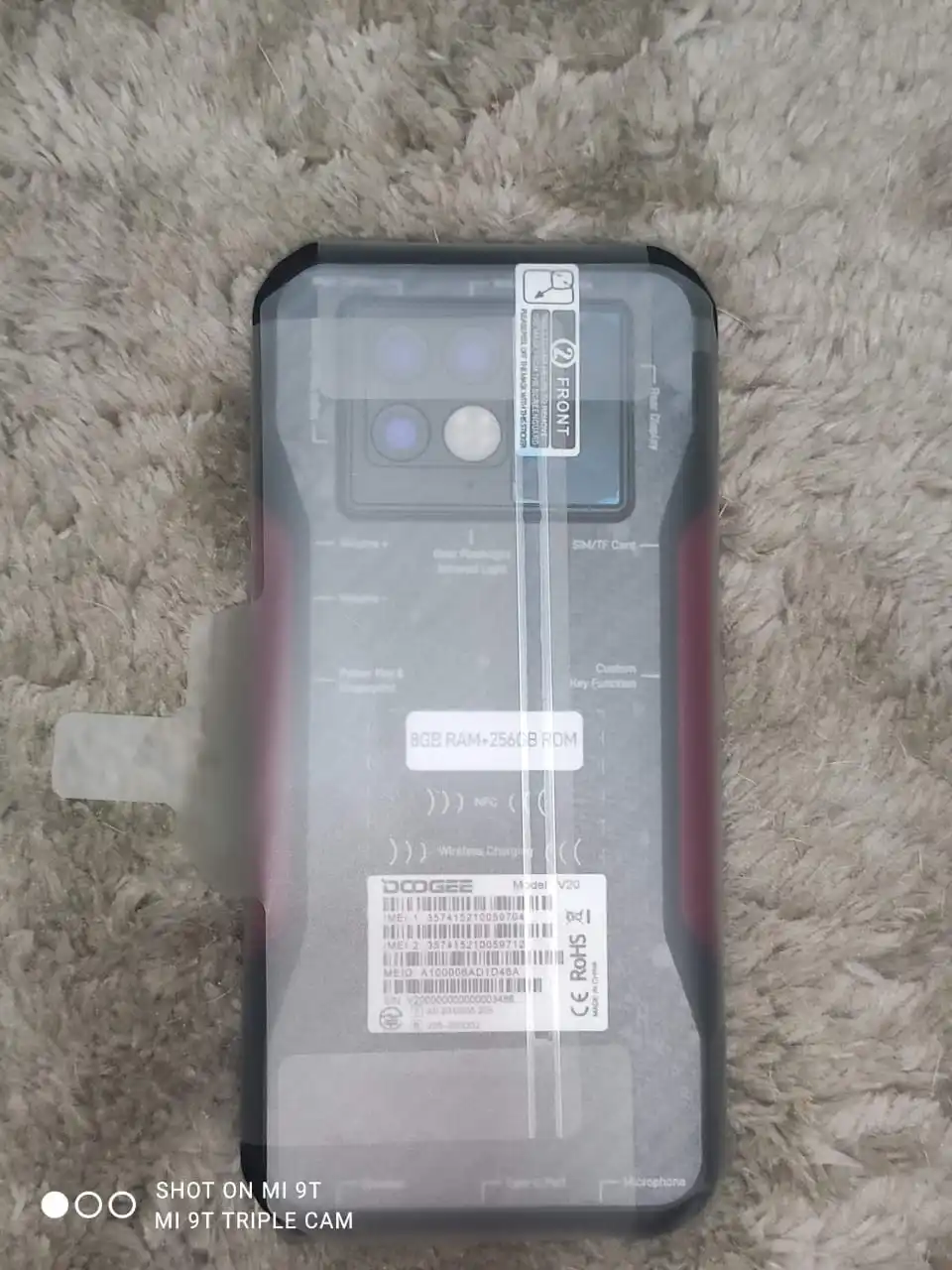 [World Premiere] DOOGEE V20 5G 6.43"FHD AMOLED Display Innovative Rear Display Rugged Phone 8+256GB 64MP Camera 6000mAh Phone