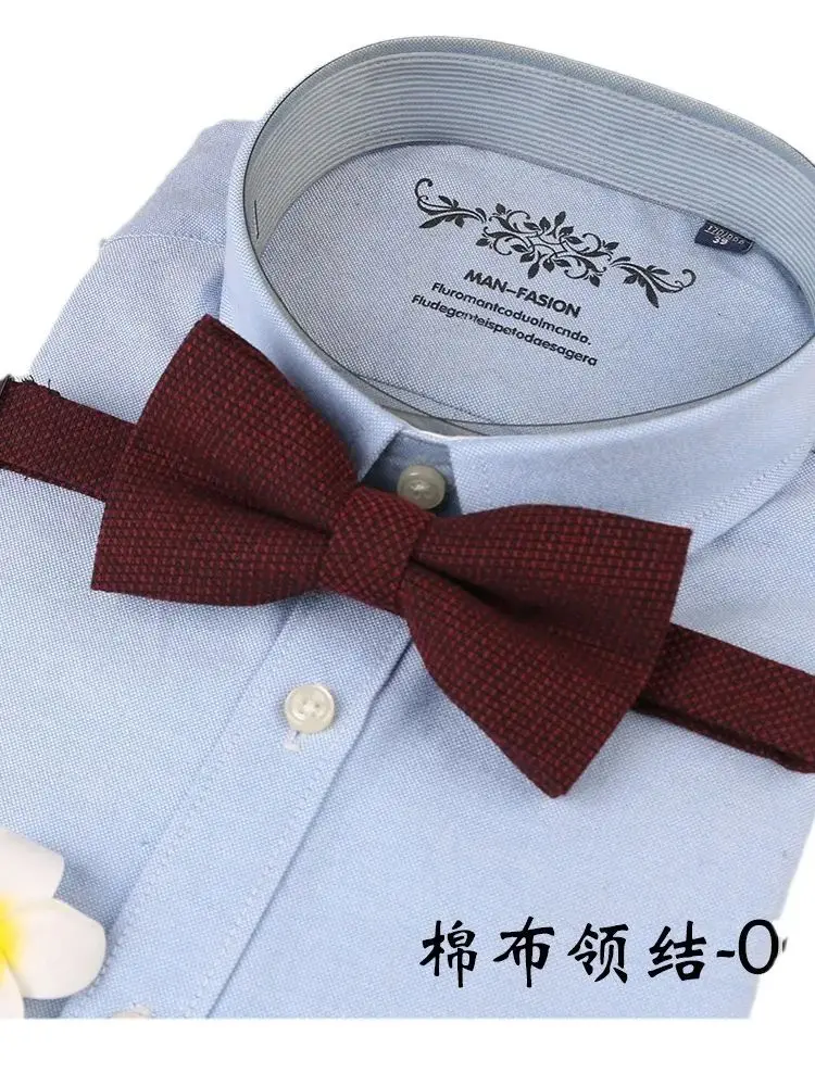 Neue Baumwolle Fliege Bogenknoten Erwachsene Einfarbig Bowties Krawatten Party Bowties Für Männer Geschenke – Detail 1