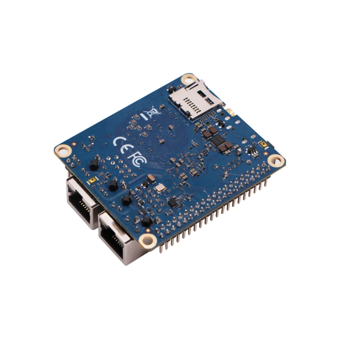 Single Board Computer Radxa ROCK Pi E RK3328 4-core CPU, Dual Gigabit Ethernet,WiFi4 or WiFi5 Optional and eMMC,Single Board Computer