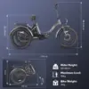 FAFREES F20 Mate Folding Electric Cargo Tricycle 500W 48V 21Ah 20*3.0 Fat Tire Three Wheels Electric Bicycles Full Suspension 6