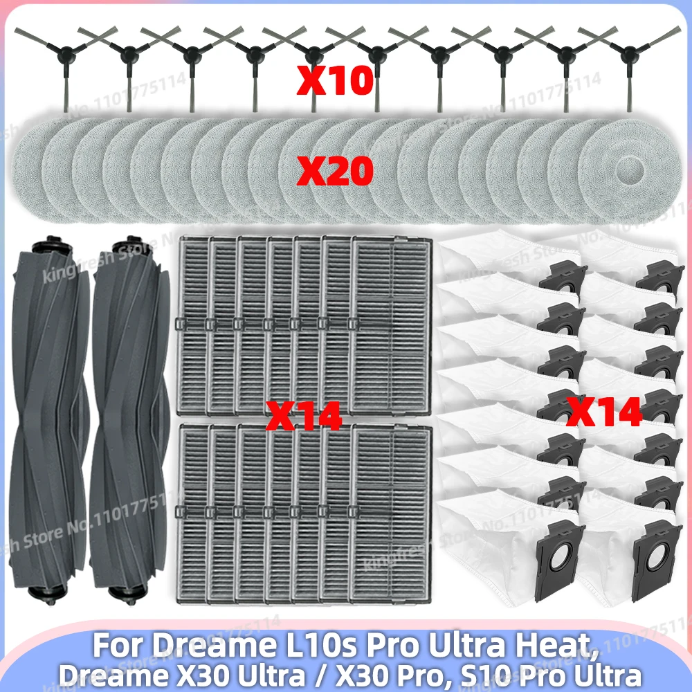 12 Sacchetti Ricambio Per Aspirapolvere Dreame - Compatibili Con X40