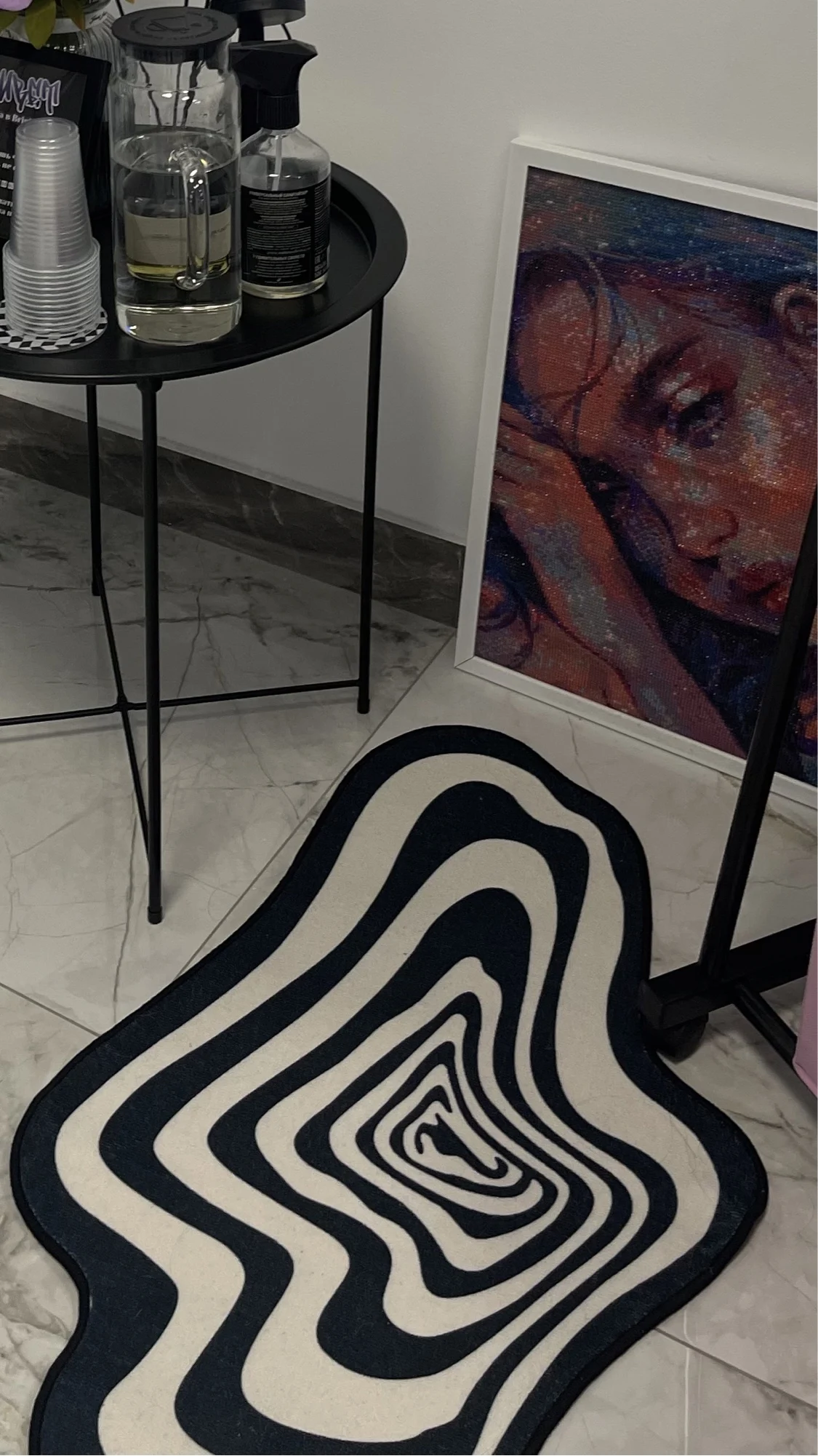 Hypno Blob Tufting Rug, customer photo