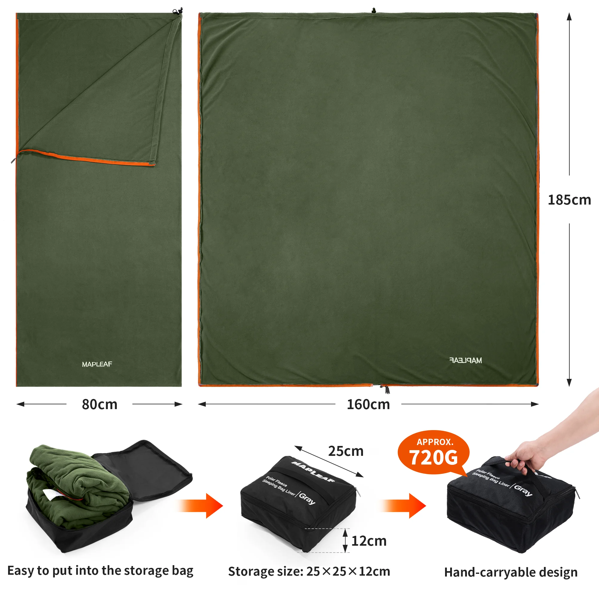 Fleece Sleeping Bag Liner 6