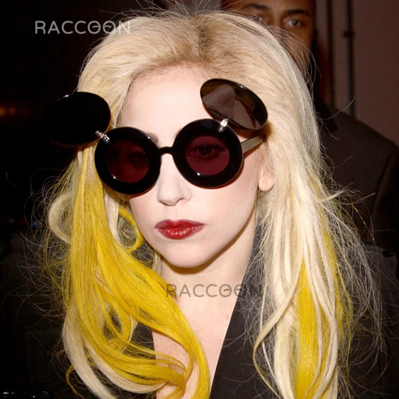 lady gaga flip up sunglasses