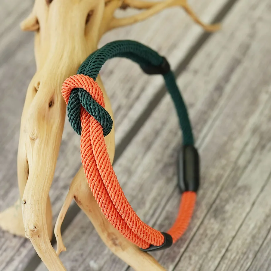 Stainless Steel Magnetic Bicolor Men String Bracelet