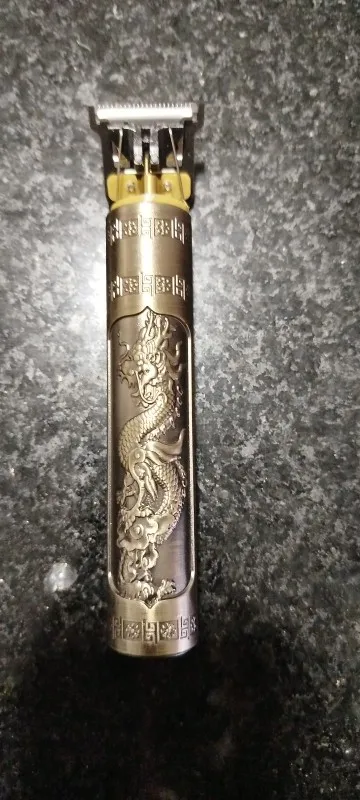 Máquina De Cortar Cabelo Parágrafo Barba Masculina Designer Aleatório Elétrico Profissional photo review