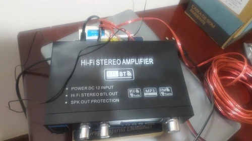 Отзыв о товаре Домашний усилитель мощности AK45/AK35 800 Вт, 2-канальный Bluetooth 5,0 мини Hi-Fi Цифровой стерео звуковой усилитель с поддержкой FM USB SD микрофонный вход от пользователя A***o