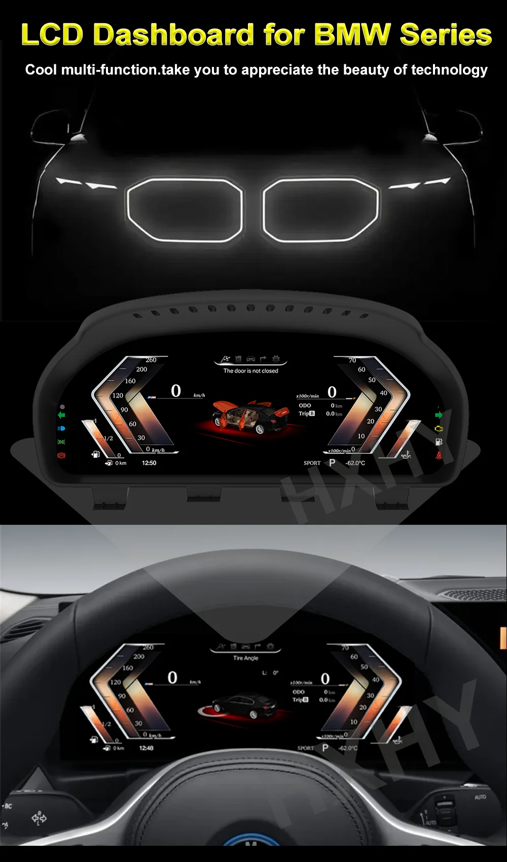 Car LCD Digital Cluster Virtual Cockpit SpeedMeter Dash For BMW X1 E84 2009-2015
