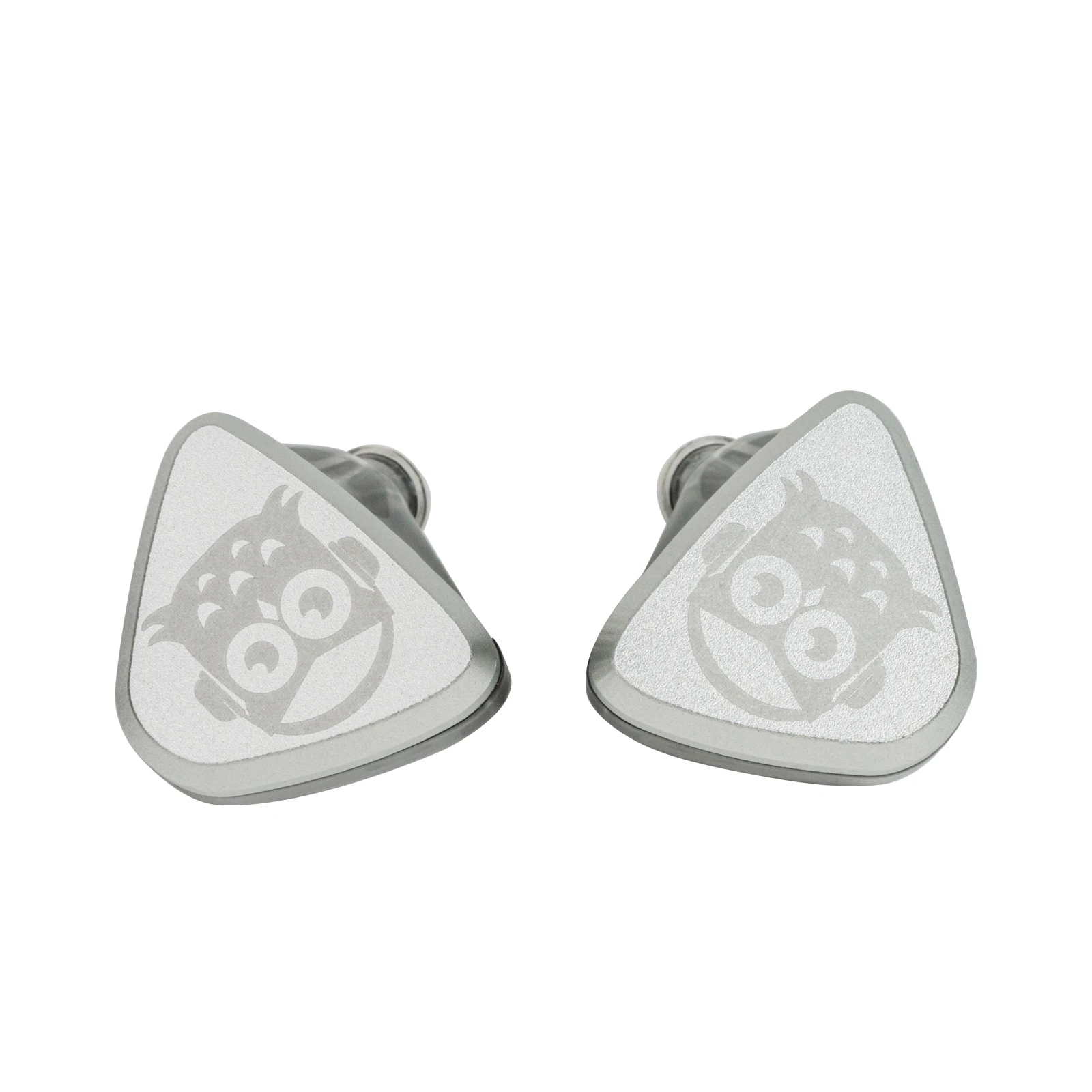 Ardereal in Ear Monitors Earphones 10mm Dynamic Driver HiFi Wired in Ear Earbuds with Mic Gaming IEM Earphones Owl Silver