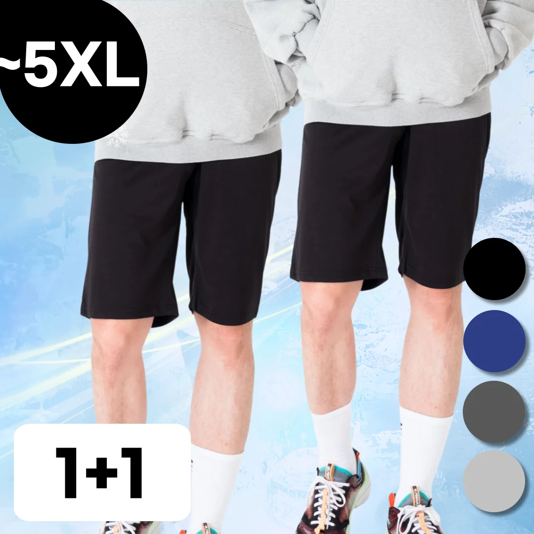 [2장세트][MACCI] 마찌 남여공용 7부 반바지 빅사이즈 반바지 한국 ~5XL 