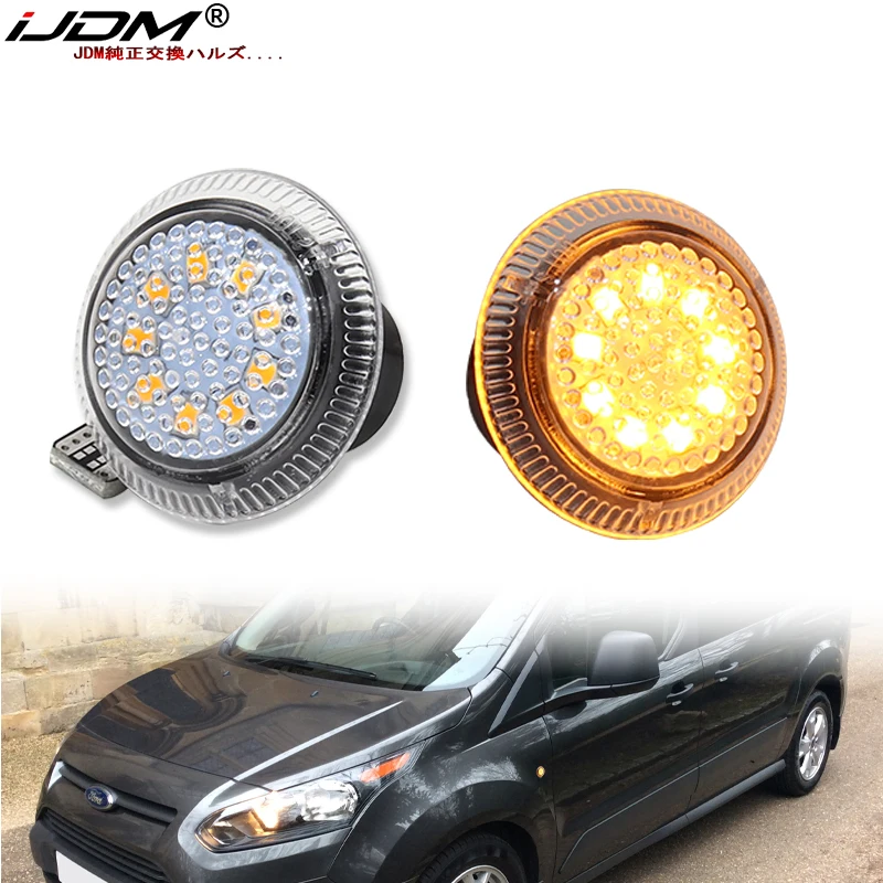 2 Pz Per 2010-2021 Ford Transit Connect Side Marker Lights Accessori Indicatore Di Direzione Muslimat10 W5W 12V