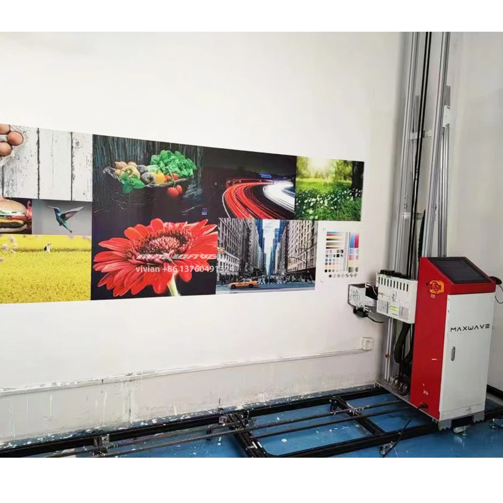 Vertical Wall Printer Direct To Wall Inkjet Mural Printer Maxwavelaser